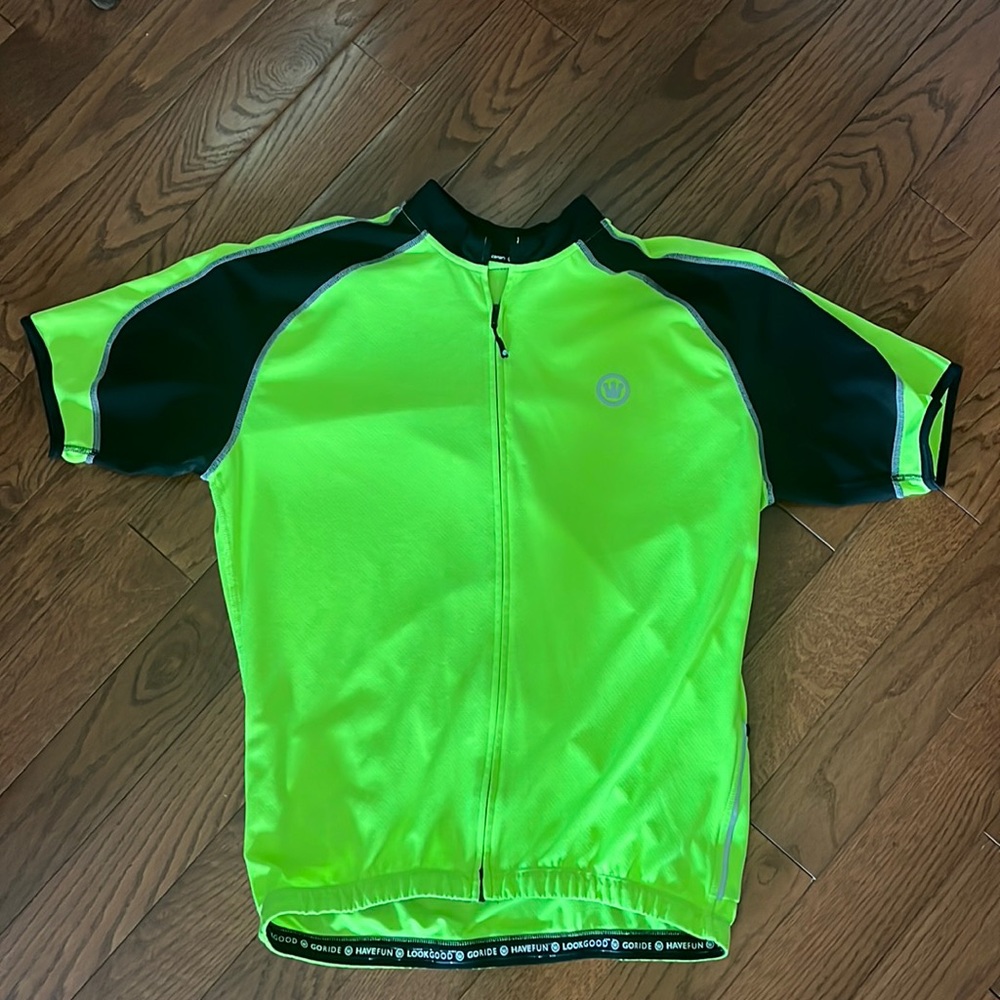 Canari High Visibility Biking Zip-Up: Size Large